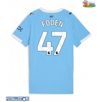 Manchester City Phil Foden #47 Hjemmedrakt Dame 2025-26 Kortermet